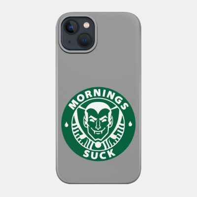 Mornings Suck Starbucks Parody Vampire Phone Case Official Vampire Diaries Merch