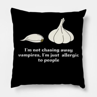 Allergic To People Throw Pillow Official Vampire Diaries Merch
