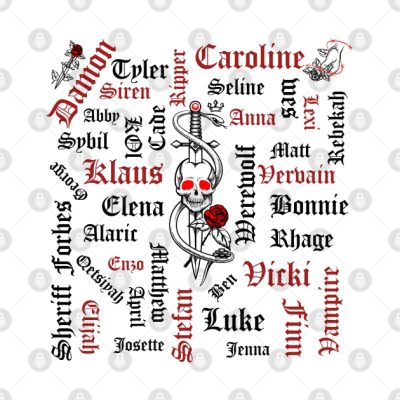 Tvd Characters Tapestry Official Vampire Diaries Merch
