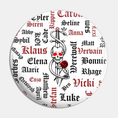 Tvd Characters Pin Official Vampire Diaries Merch