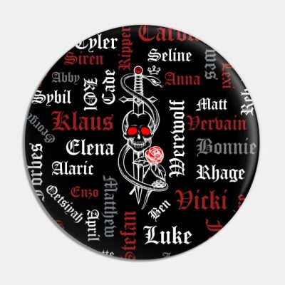 Tvd Characters Pin Official Vampire Diaries Merch