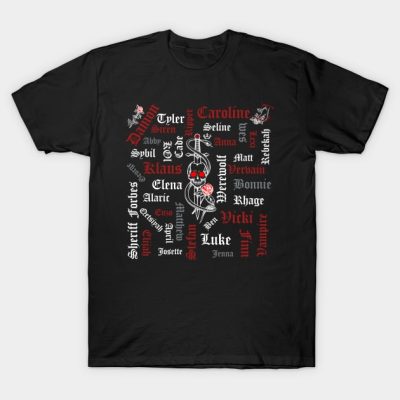 Tvd Characters T-Shirt Official Vampire Diaries Merch