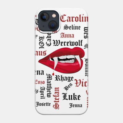 Tvd Characters V Phone Case Official Vampire Diaries Merch