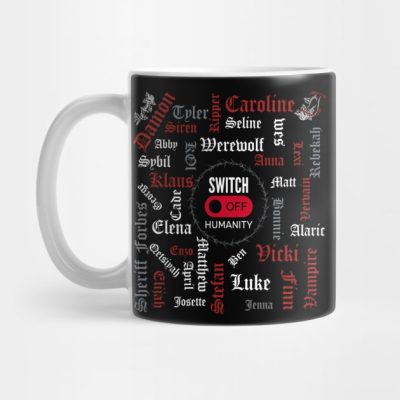 Tvd Characters Switch Off Humanity Mug Official Vampire Diaries Merch