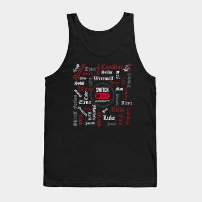 Tvd Characters Switch Off Humanity Tank Top Official Vampire Diaries Merch