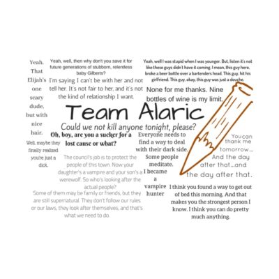 Team Alaric Throw Pillow Official Vampire Diaries Merch