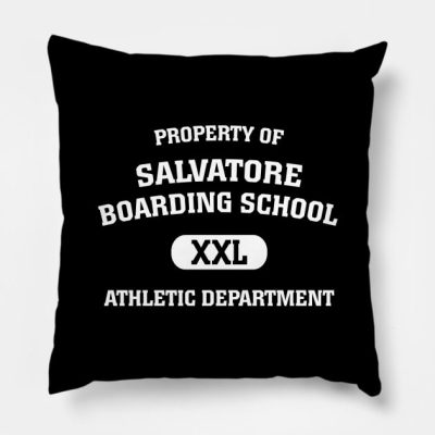 Property Of Salvatore Boarding School Throw Pillow Official Vampire Diaries Merch