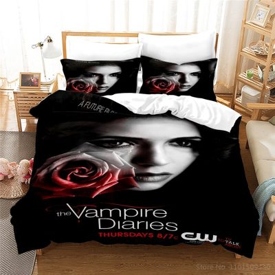 3D TV Series The Vampire Diaries Bedding set housse de couette Duvet cover set juego de 5 - Vampire Diaries Merch
