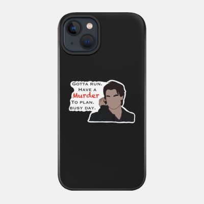 Damon Busy Day Sticker Phone Case Official Vampire Diaries Merch