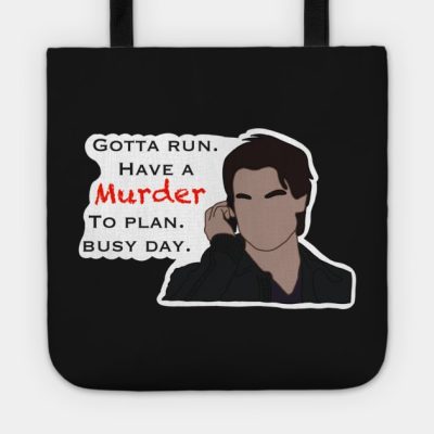 Damon Busy Day Sticker Tote Official Vampire Diaries Merch
