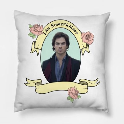 Ian Somerhalder Appreciation Tee Throw Pillow Official Vampire Diaries Merch