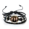 The Vampire Diaries Beaded Leather Bracelets Multilayer Elena Stefan Braided Bracelets Bangles Adjustable Wristband Jewelry Gift 4 - Vampire Diaries Merch