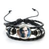 The Vampire Diaries Leather Bracelet TV Series Elena Stefan Characters Glass Dome Bracelets Handmade Jewelry Gifts 2 - Vampire Diaries Merch
