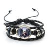 The Vampire Diaries Leather Bracelet TV Series Elena Stefan Characters Glass Dome Bracelets Handmade Jewelry Gifts 5 - Vampire Diaries Merch