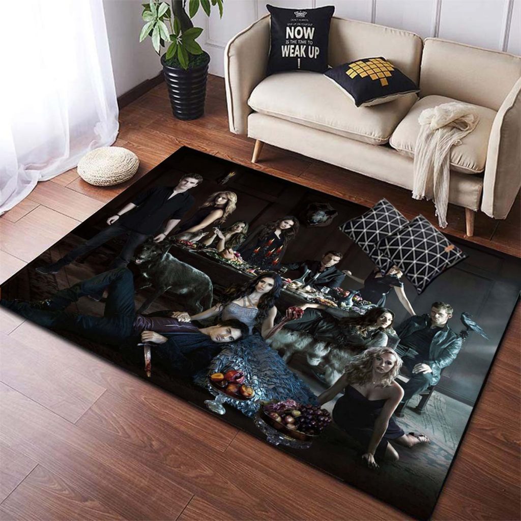 The Vampire Diaries Non slip Area Rugs Large Mat Rugs for Living Room Comfortable Carpet Soft 11 - Vampire Diaries Merch