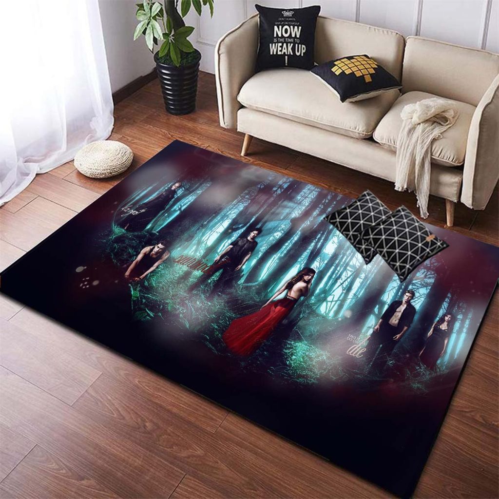 The Vampire Diaries Non slip Area Rugs Large Mat Rugs for Living Room Comfortable Carpet Soft 4 - Vampire Diaries Merch
