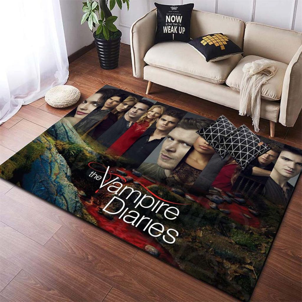 The Vampire Diaries Non slip Area Rugs Large Mat Rugs for Living Room Comfortable Carpet Soft 7 - Vampire Diaries Merch