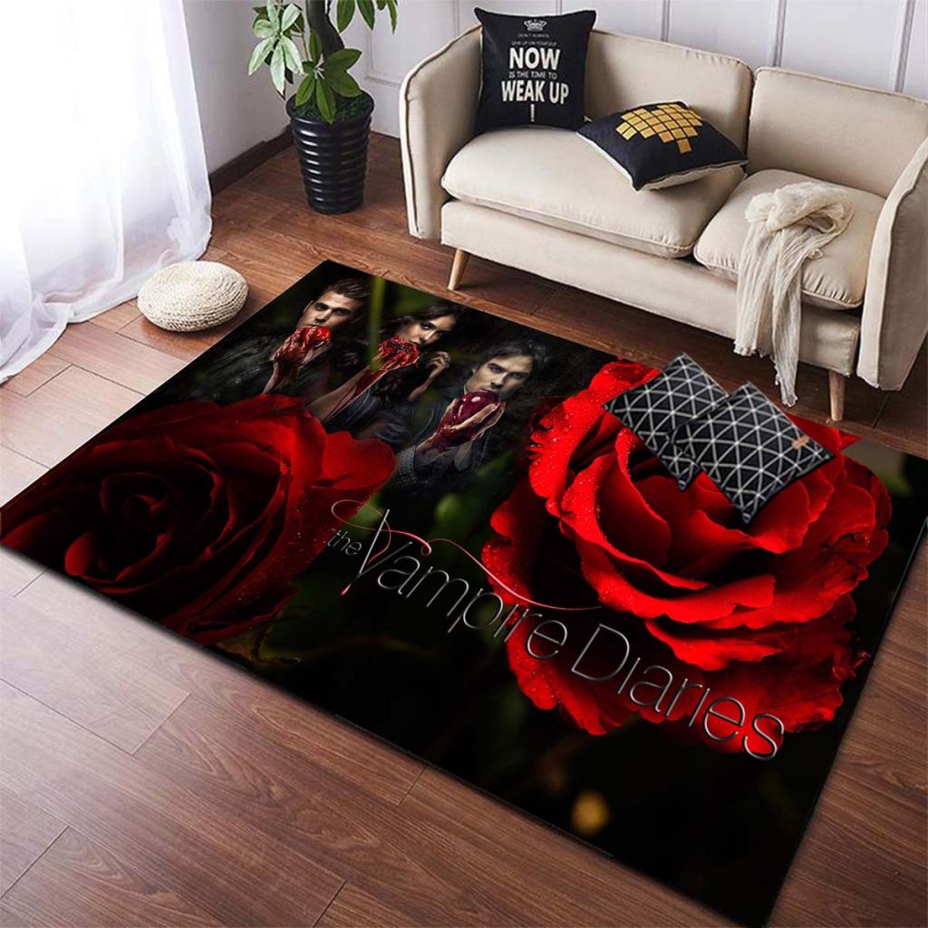 The Vampire Diaries Non slip Area Rugs Large Mat Rugs for Living Room Comfortable Carpet Soft 9 - Vampire Diaries Merch