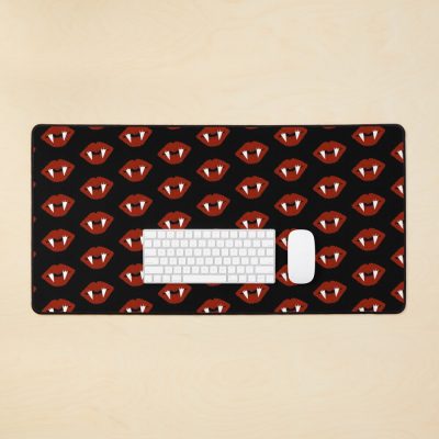 Vampire Fangs & Lips Mouse Pad Official Vampire Diaries Merch