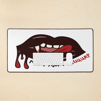 Licking Lip With Fangs Mouse Pad Official Vampire Diaries Merch