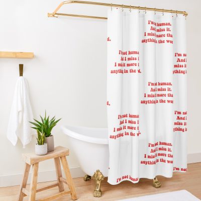 I_M Not Human. And I Miss It Shower Curtain Official Vampire Diaries Merch